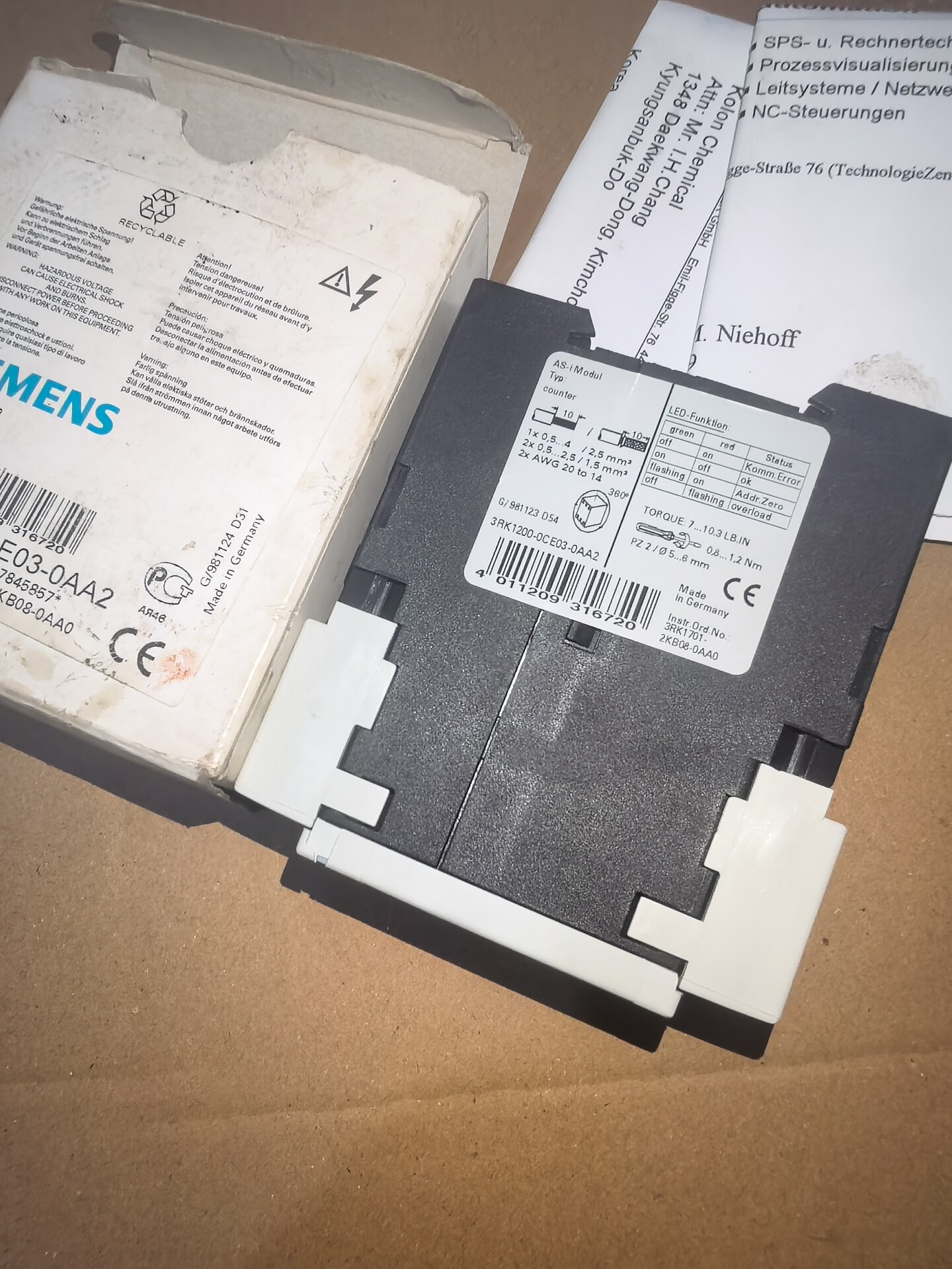 Siemens 3RK1200-0CE03-0AA2 Модуль