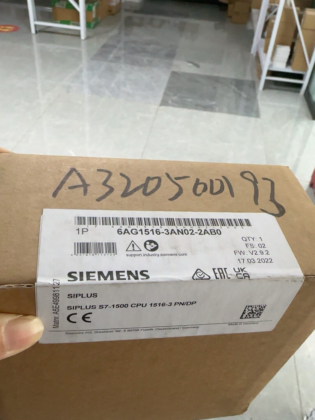 Siemens 6AG1516-3AN02-2AB0 SIMATIC S7-1500 2