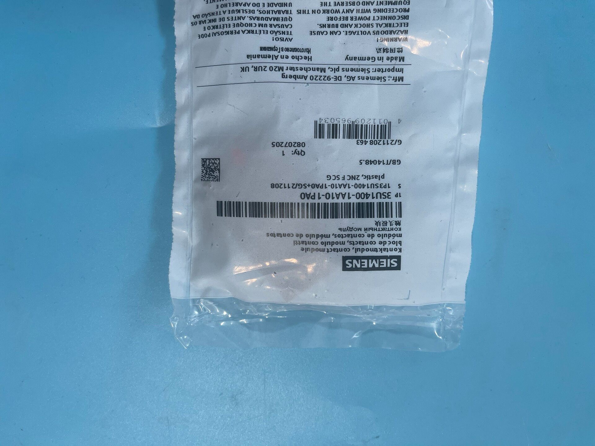 Siemens 3SU1400-1AA10-1PA0 Модуль