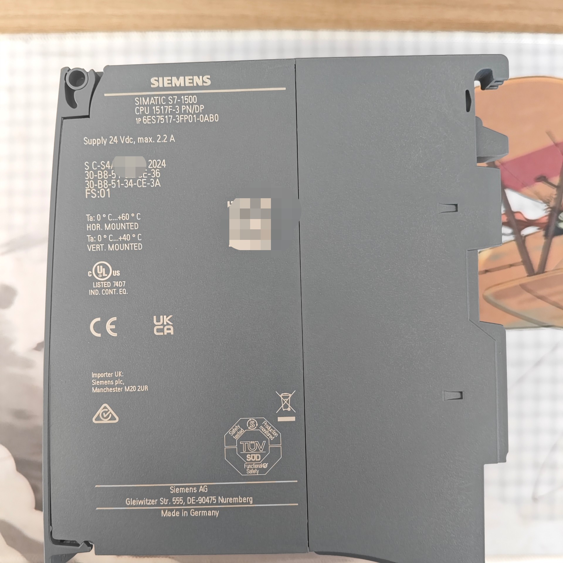 Siemens 6ES7517-3FP01-0AB0 SIMATIC S7-1500