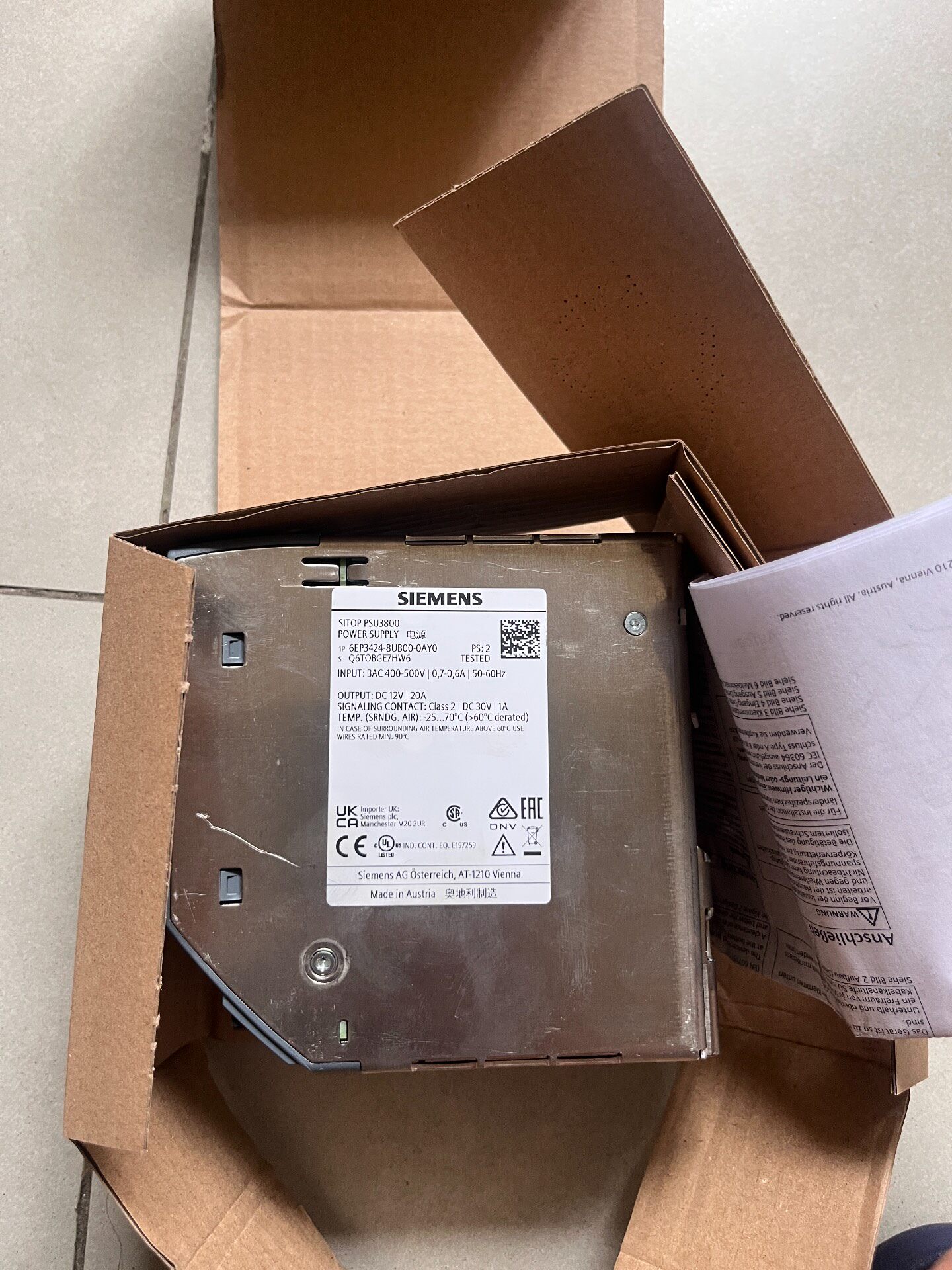 Siemens 6EP3424-8UB00-0AY0 Источник питания 2