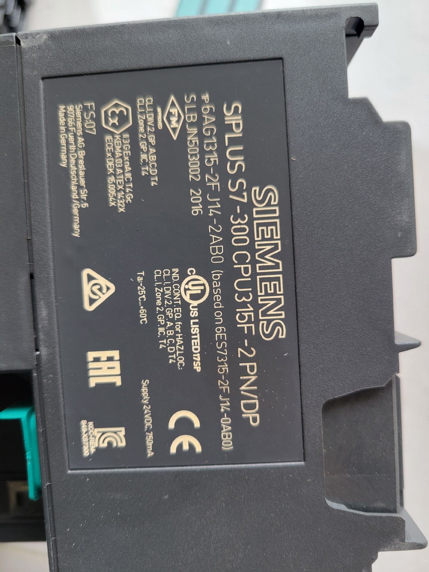 Siemens 6AG1315-2FJ14-2AB0 Модуль S7-300 2