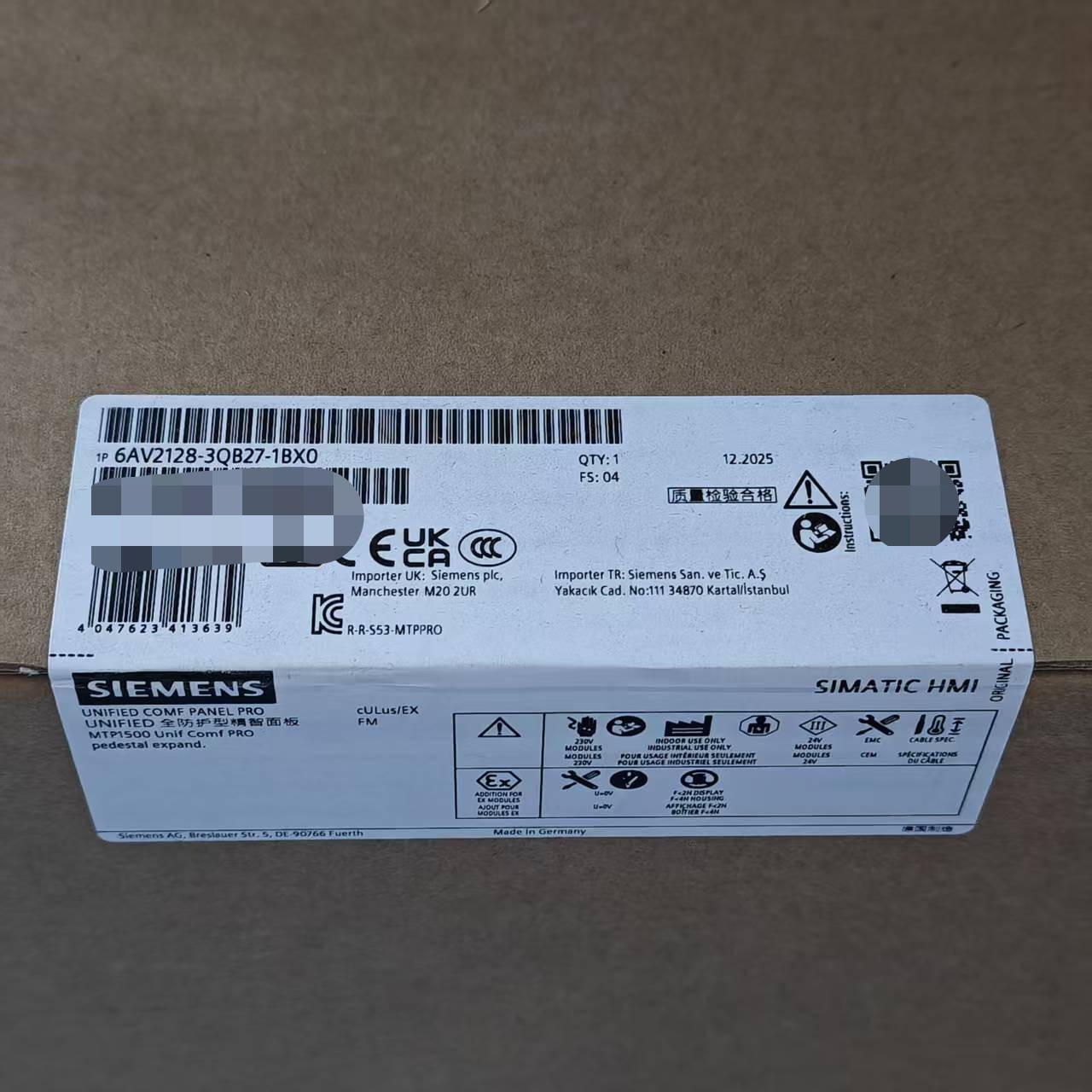 Siemens 6AV2128-3QB27-1BX0 Панели оператора / HMI