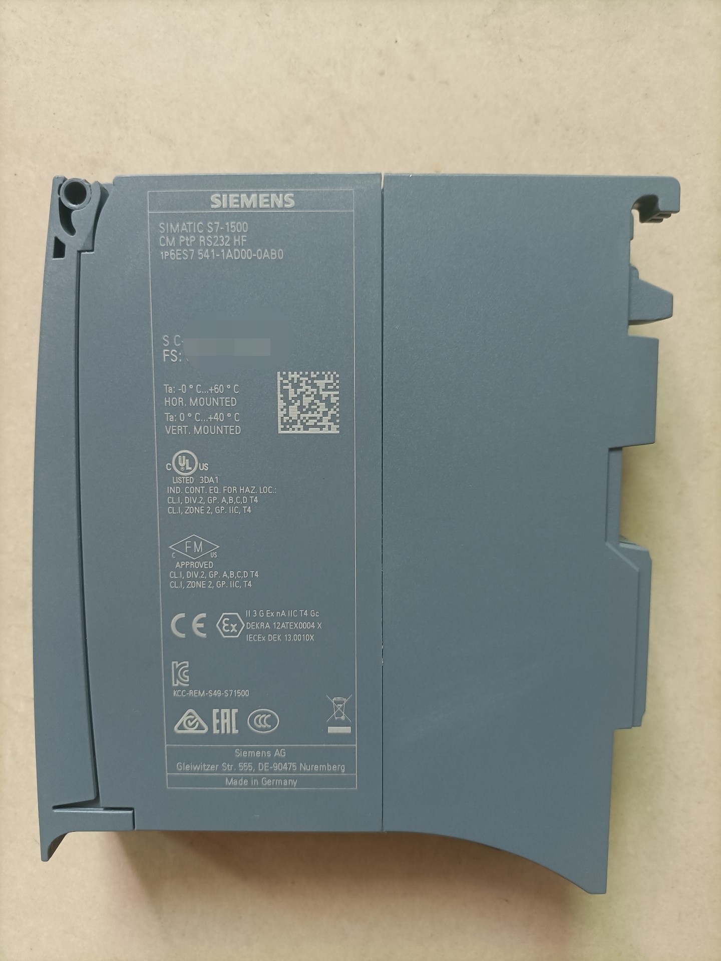 Siemens 6ES7541-1AD00-0AB0 Модуль S7-1500